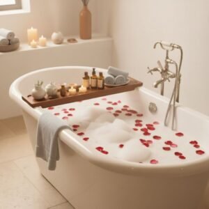 Banho Aromático no Bóson Spa em Botafogo RJ com óleos essenciais, ervas naturais e ambiente relaxante para equilíbrio físico e mental.