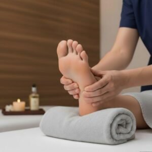 Jornada Restaurativa no Bóson Spa em Botafogo RJ, ritual terapêutico com sauna, massagem terapêutica e reflexologia para recuperação física e vitalidade.