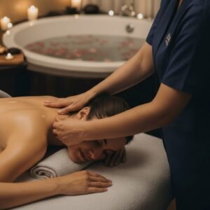 Jornada Vital no Bóson Spa em Botafogo RJ, ritual de bem-estar com terapia binaural, massagens e experiências integrativas para revitalização profunda